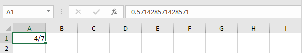 Excel中的分数 Excel中的分数