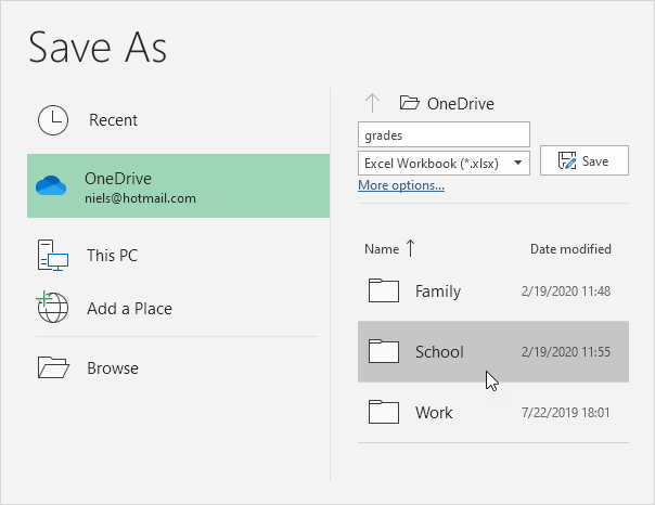 保存到OneDrive 保存到OneDrive
