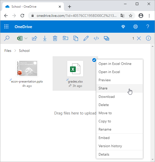 共享OneDrive文件 共享OneDrive文件