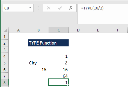TYPE功能