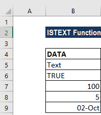 ISTEXT函数