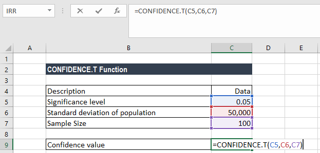 202106140934226862670 CONFIDENCE.T函数