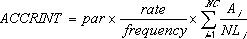 ACCRINT函数-公式