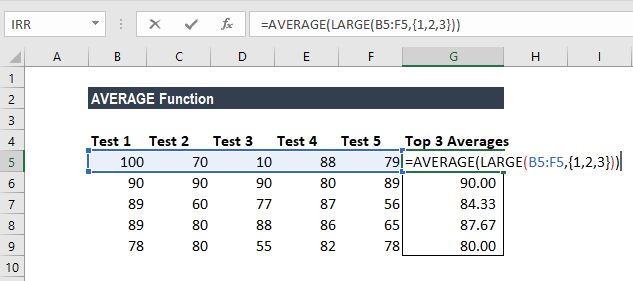 202106141024349979511 AVERAGE函数-示例1