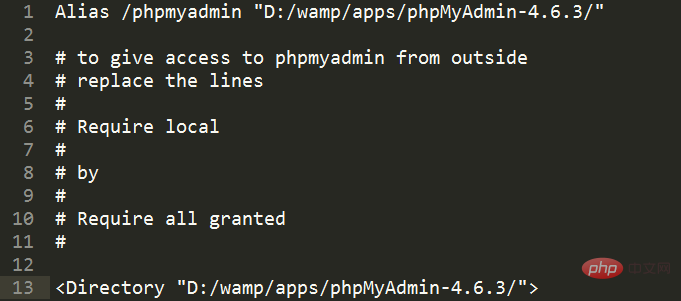 WAMP更新PHPMyAdmin版本-phpMyAdmin