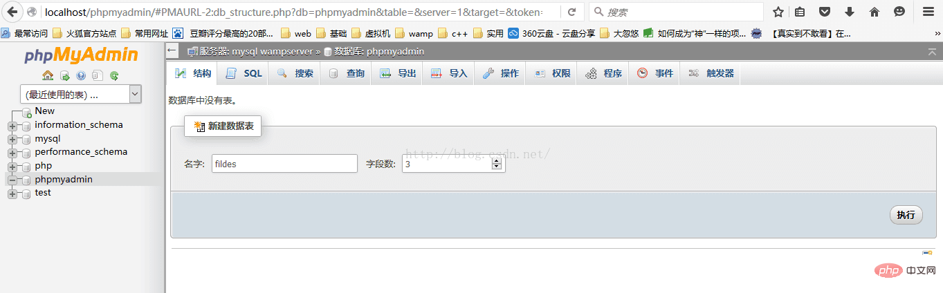 详解phpmyadmin创建表和id user自增长的设置-phpMyAdmin