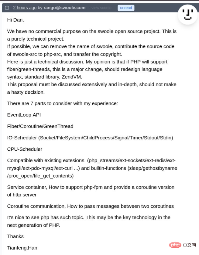 PHP创始人​​​​​​​和Swoole创始人投反对票，协程提案Fiber引激辩-头条