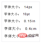 css样式中怎么设置字体大小-前端问答