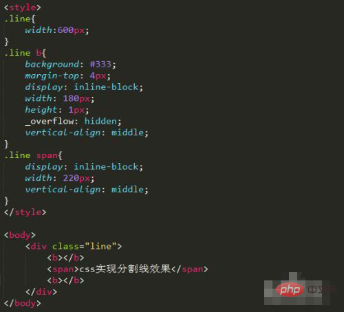 css分割线怎么设置-css教程
