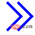 纯CSS如何绘制双箭头（代码示例）-css教程
