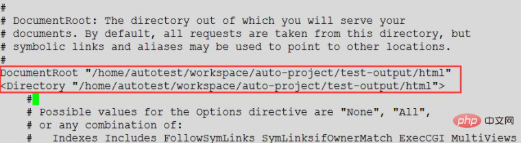 linux下修改apache服务器的默认路径
