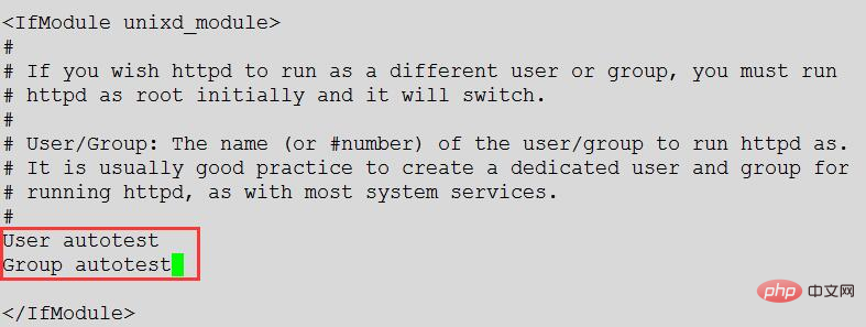 linux下修改apache服务器的默认路径