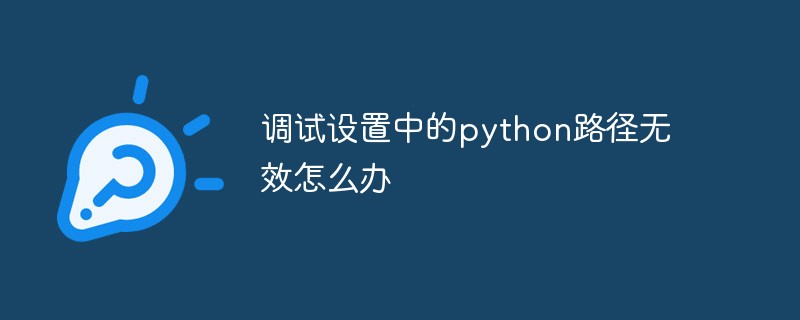 202106190225042417670 调试设置中的python路径无效怎么办-Python教程