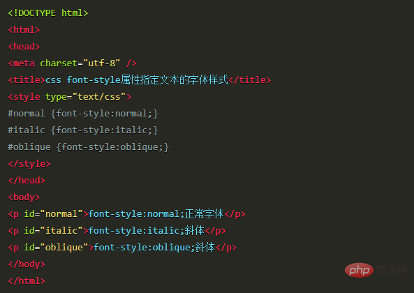 css font