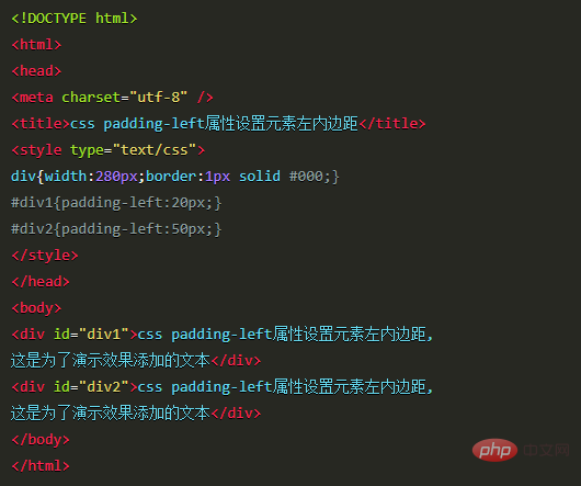 css padding