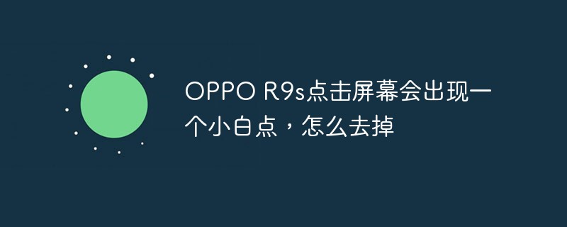 202106190241457600460 OPPO R9s点击屏幕会出现一个小白点,怎么去掉-常见问题