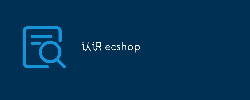 202106190248546058530 认识 ecshop-ECShop