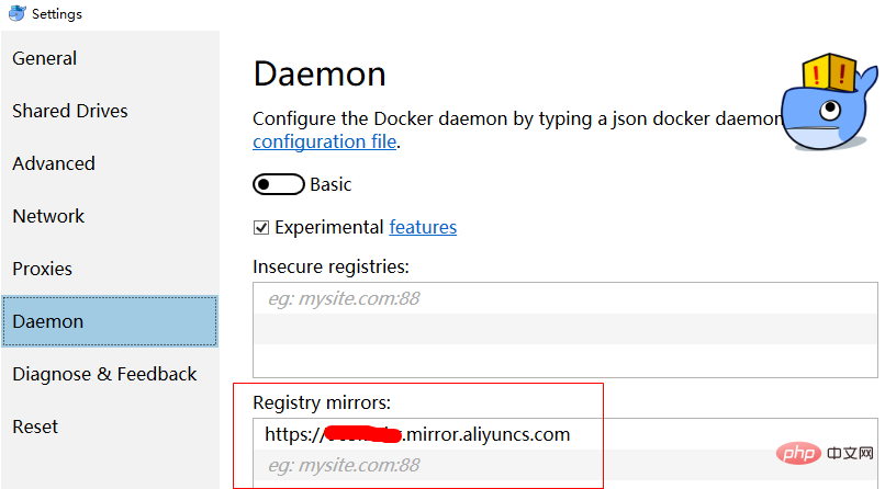 windows系统上如何修改docker镜像源