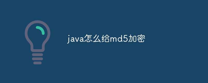 2021061903162623070 java怎么给md5加密-java教程