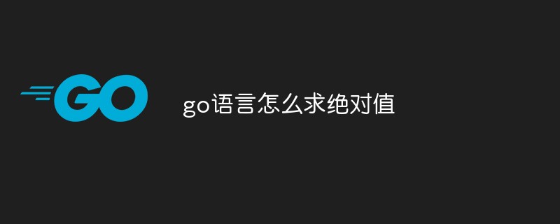 2021061903201059580 go语言怎么求绝对值-Golang