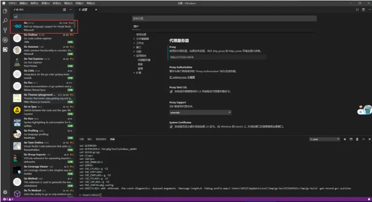 vscode中的Golang配置介绍