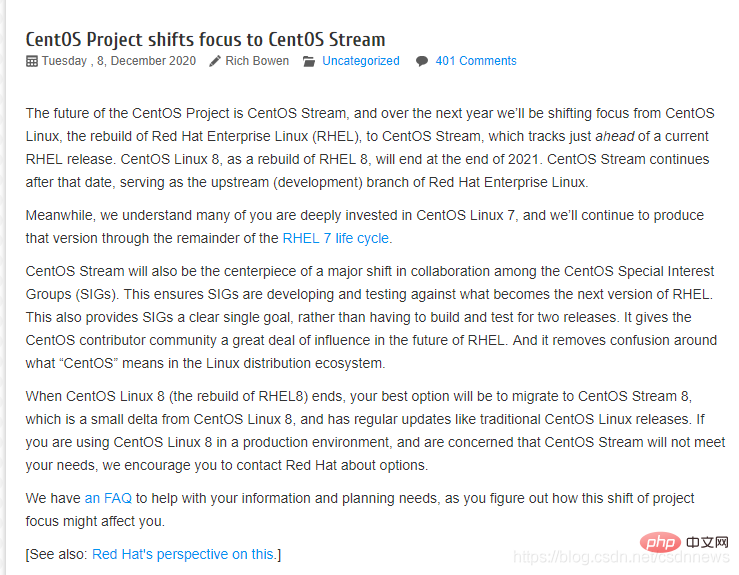 CentOS 8 将停止维护了！-CentOS