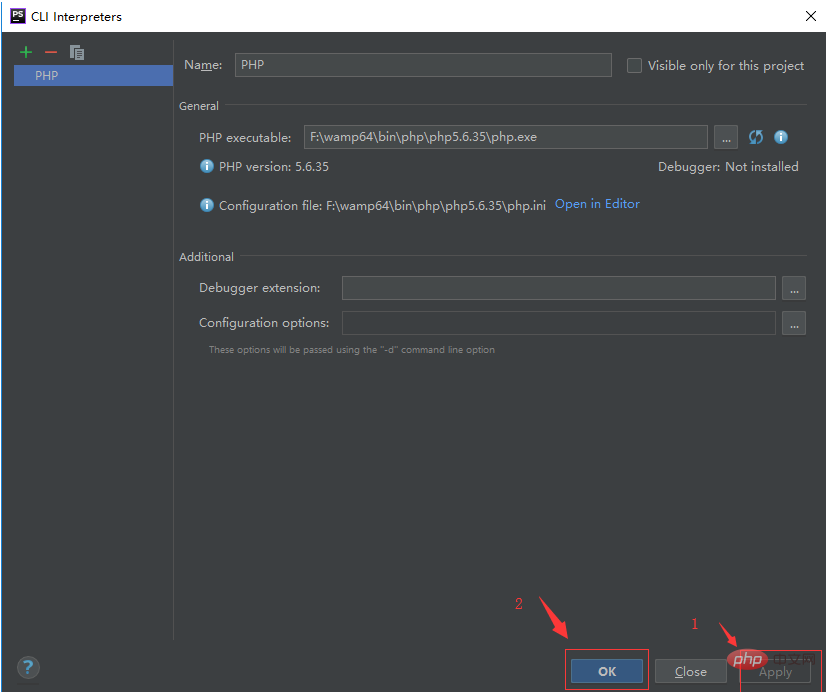 phpstorm如何配置php环境-phpstorm