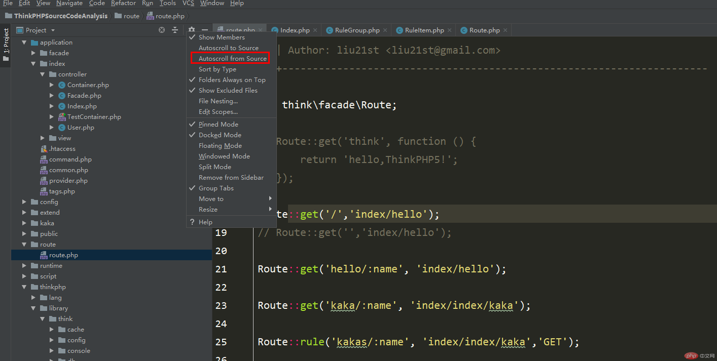 关于PhpStorm设置点击编辑文件自动定位源文件-phpstorm