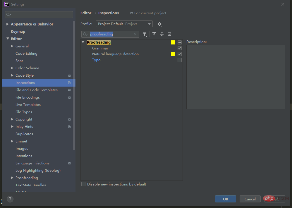 或许你想关闭phpstorm拼音检查？-phpstorm