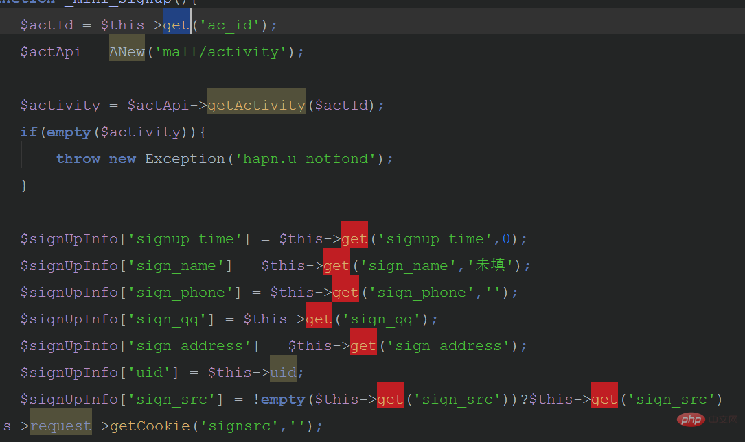 1577172496761546.png PhpStorm选中相同词语显示高亮效果
