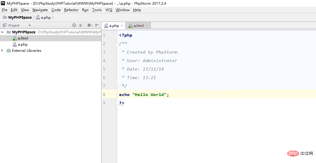 PhpStorm更换主题
