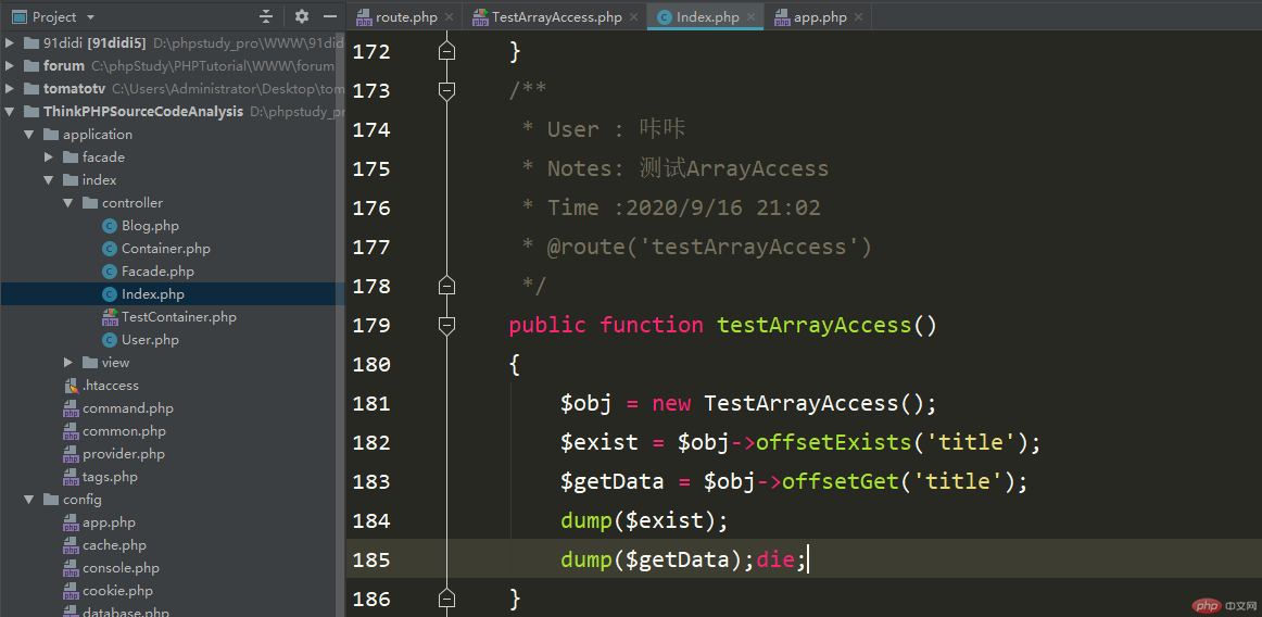 1609212542207848.png ThinkPHP关于ArrayAccess和直接执行魔术访问返回实例的区别-ThinkPHP