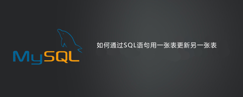 202106190439065417020 如何通过SQL语句用一张表更新另一张表-SQL