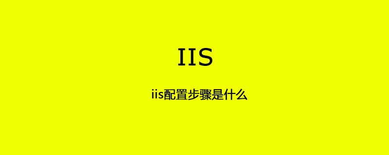 202106190442395247360 iis配置步骤是什么