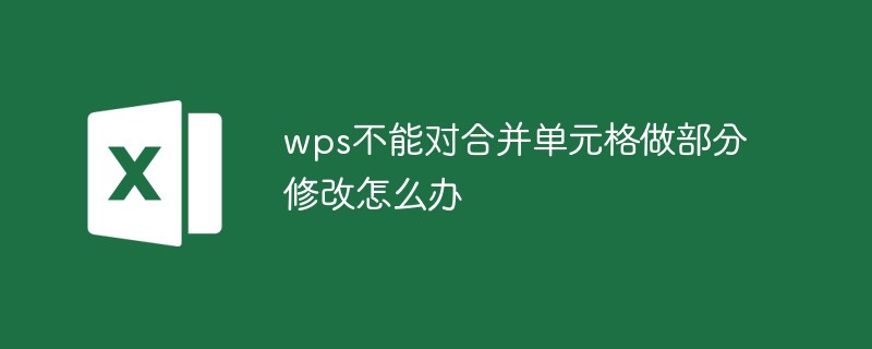 202106190444507351380 wps不能对合并单元格做部分修改怎么办-excel
