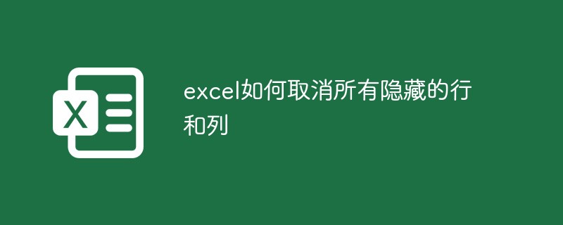 202106190450117540100 excel如何取消所有隐藏的行和列-excel