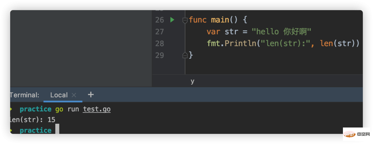 202106191206567494741 go语言中的rune怎么获取字符长度-Golang
