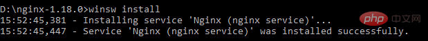 在windows下配置nginx开机自启动
