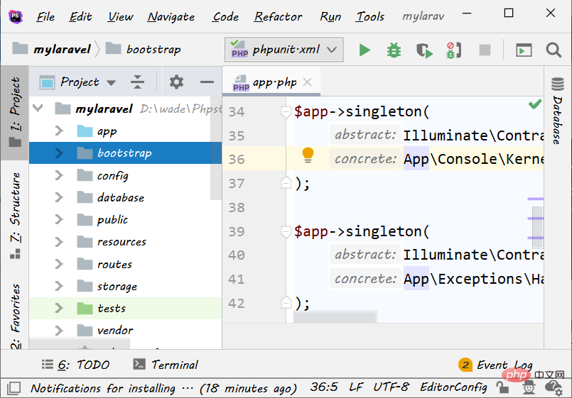 phpstorm修改字体和大小【图文步骤】-phpstorm