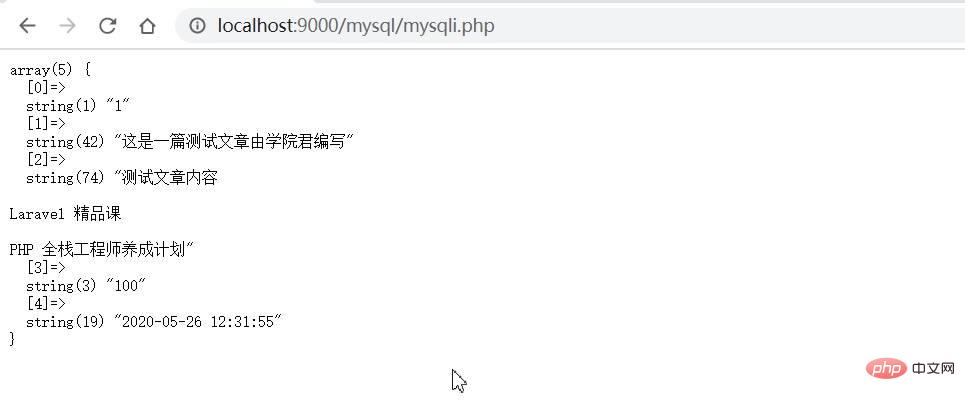 借助PHP Mysqli扩展实现MySQL数据库交互
