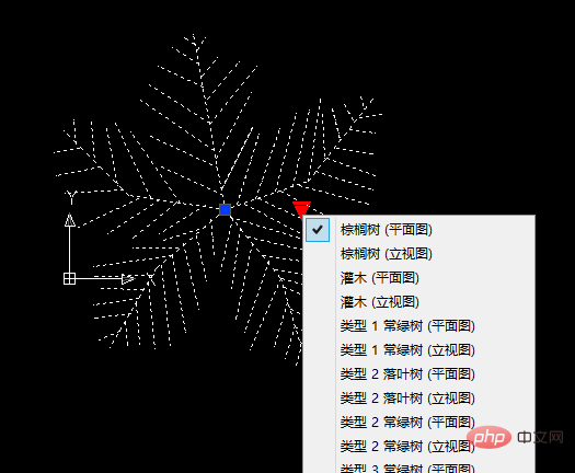 cad怎么添加花草树木