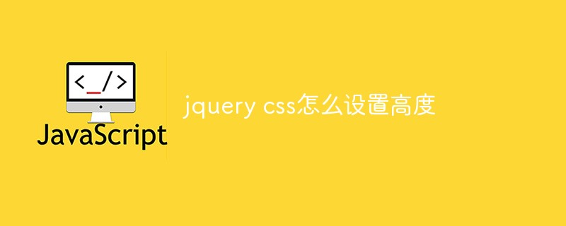 2021062014164217639480 jquery css怎么设置高度