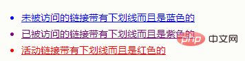 html怎么设置超链接颜色