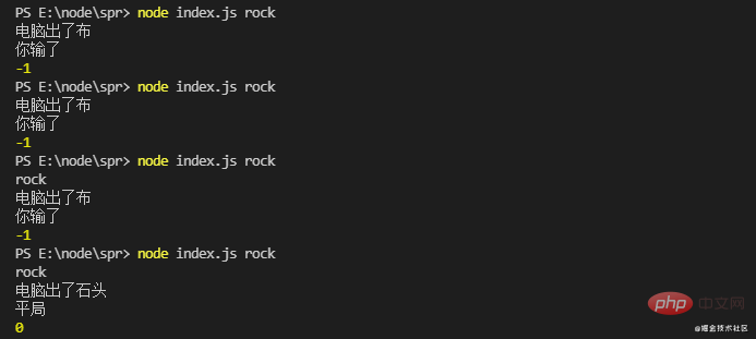 1623378623285804.png 使用Nodejs如何实现一个简单的石头剪刀布小游戏