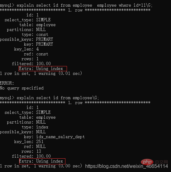 实例介绍MySQL索引的使用