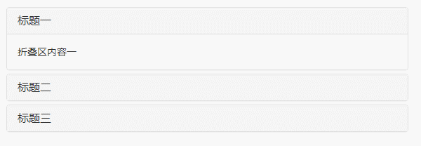 详解Bootstrap中的手风琴效果