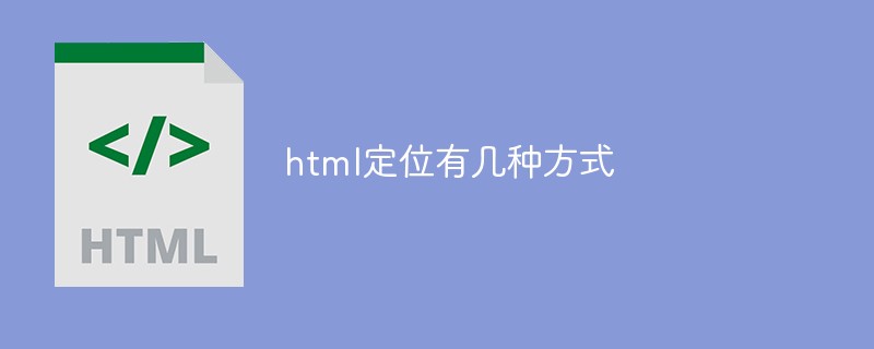 2021062103471410834910 html定位有几种方式