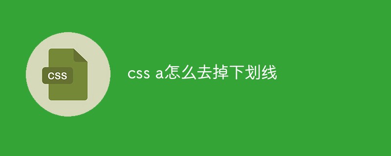 2021062104094514797520 css a怎么去掉下划线