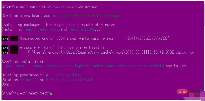 如何解决webstorm创建react失败问题