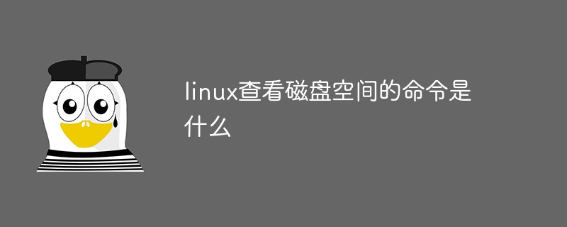 2021062105013810891960 linux系统查看磁盘空间的命令是什么